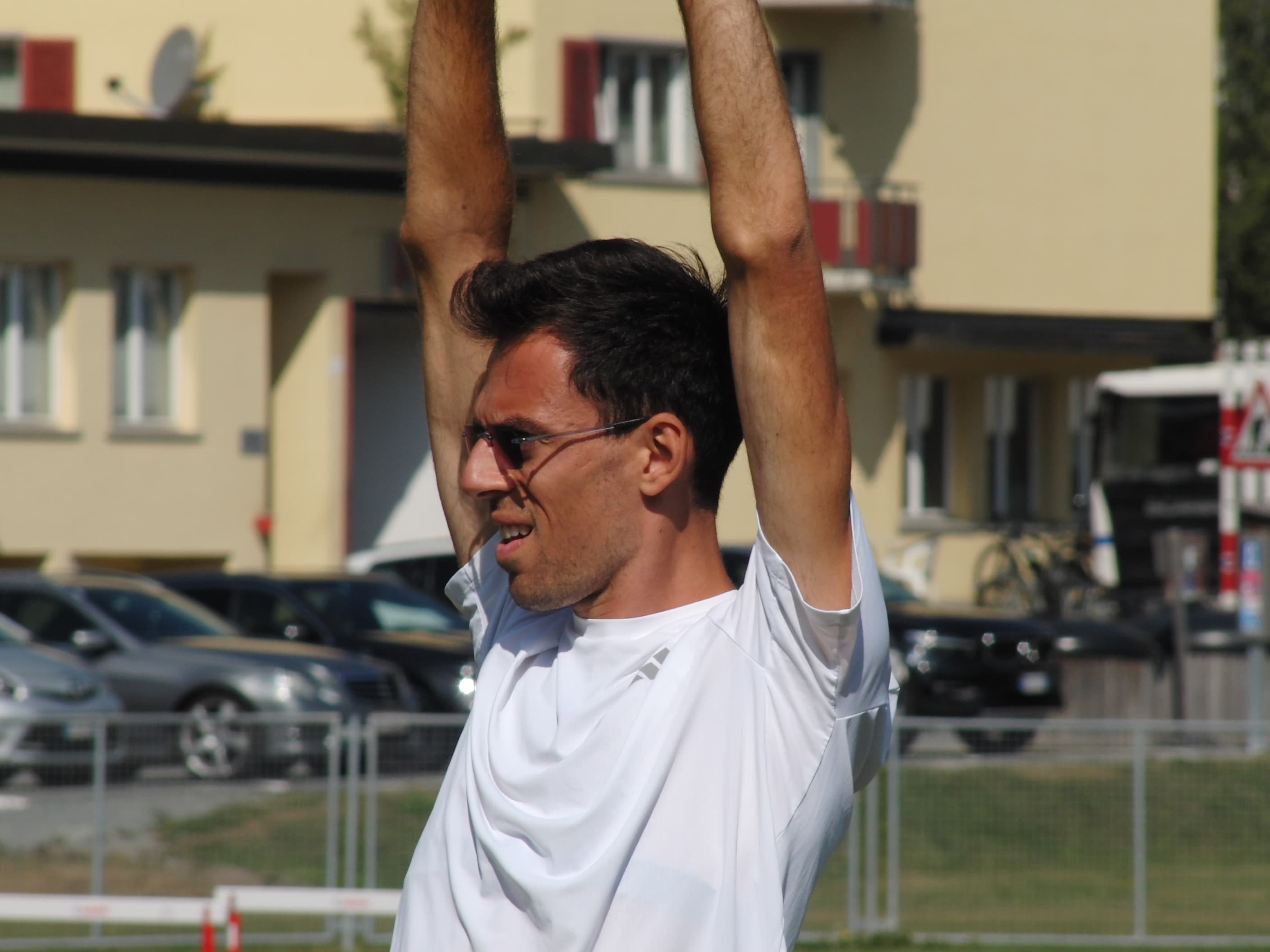 Pasquale Selvarolo durante un allenamento